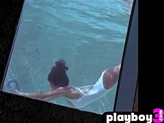 Karin Taylor的大胸部和性感的身体在这个脱衣舞视频中展示